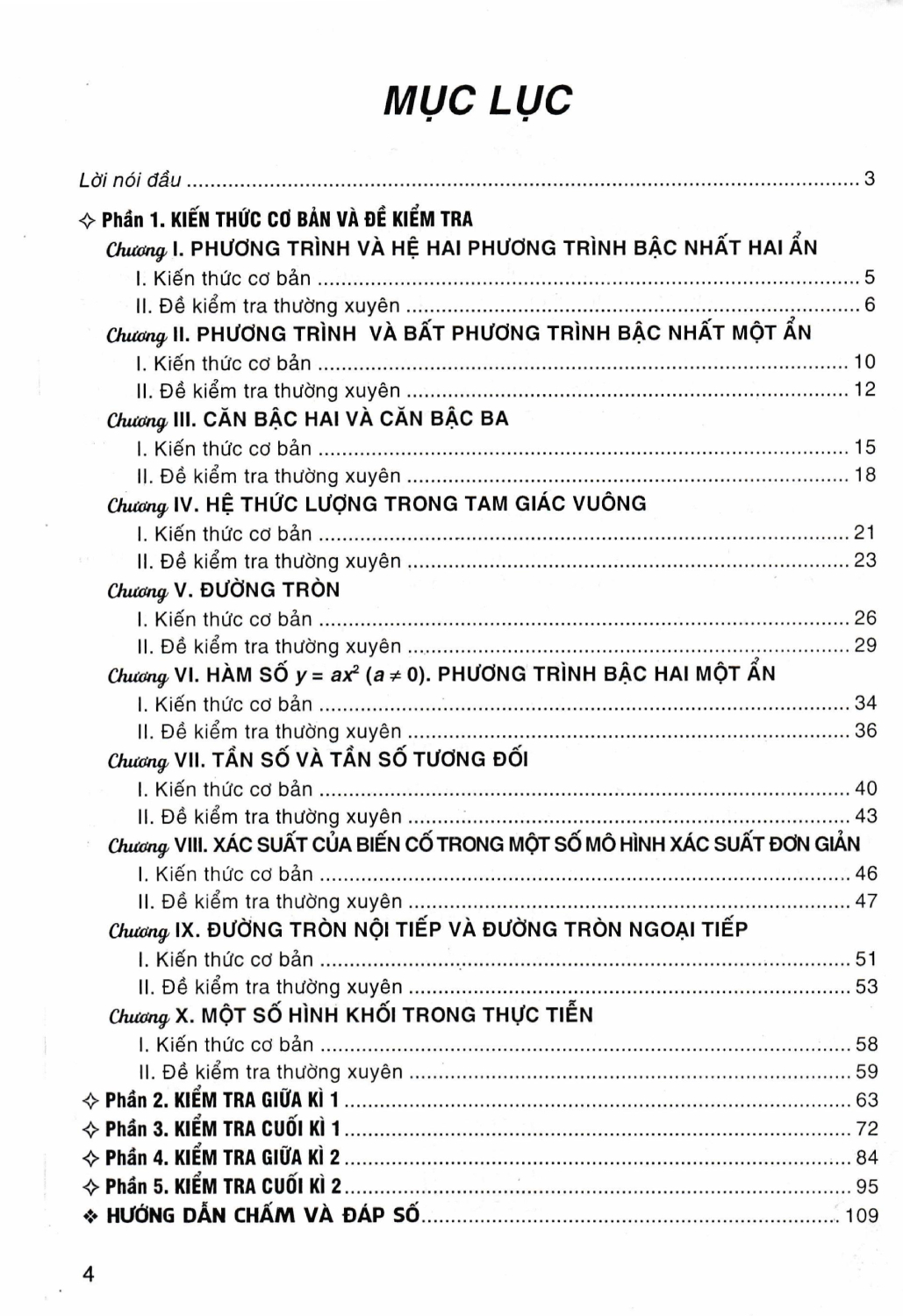 ĐỀ KIỂM TRA TOÁN LỚP 9 (Biên soạn theo Chương trình GDPT mới - Bám sát SGK Kết nối tri thức)